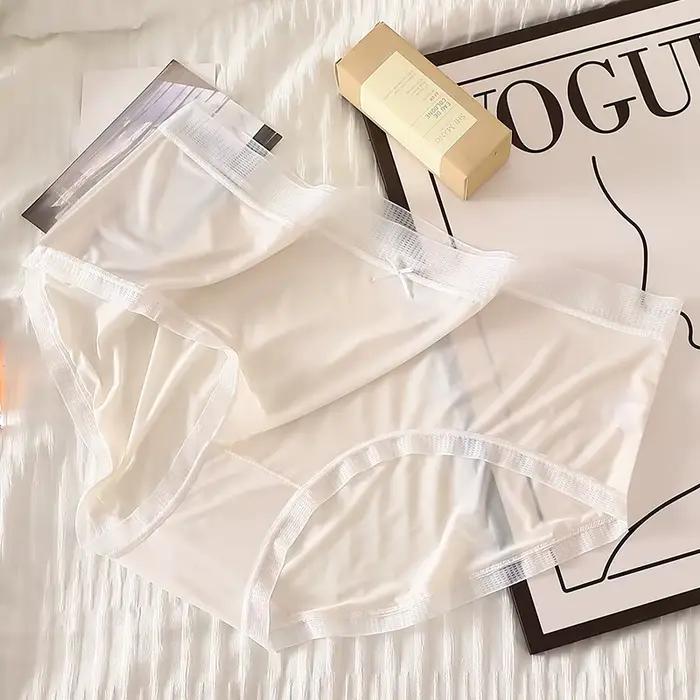 Sous-vêtements Sexy en dentelle pour femmes, culotte ajourée, confortable, grande taille, taille moy