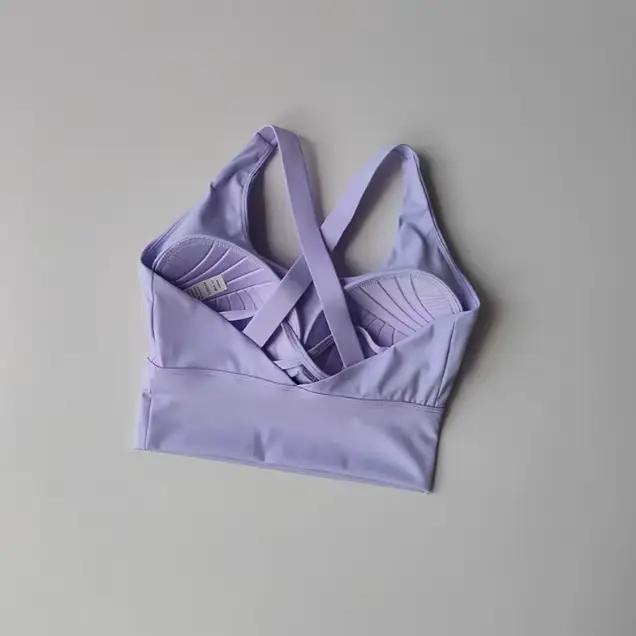 Soutien-gorge de sport tout-en-un résistant aux chocs pour femmes, haute intensité, pour course à pi