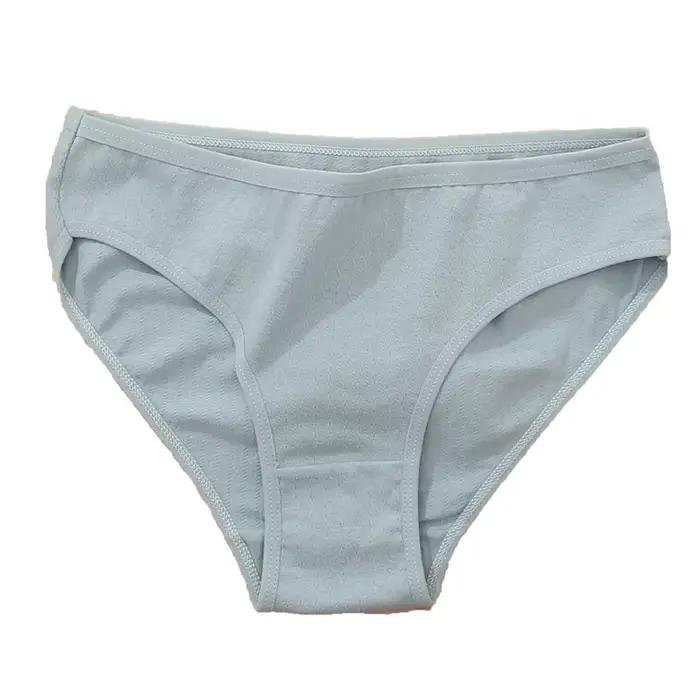 Culotte en coton Jacquard pour femmes, Sexy, couleur unie, intime, S-XL