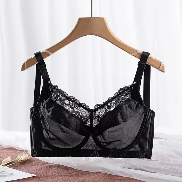 Grand Soutien-Gorge Push Up en Dentelle pour Femme, Sous-Vêtements Féminins Transparents, Sexy, Bonn