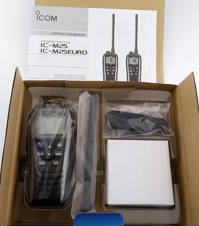 IC-M25 émetteur-récepteur VHF Radio Marine flotteur IPX7 navire de mer talkie-walkie IC M25 Radio bi