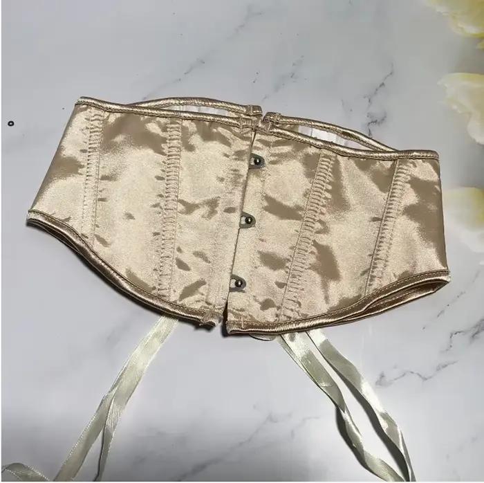 Corsets sous le buste, ceinture amincissante, torse court, entraîneur de taille, gothique en Satin,