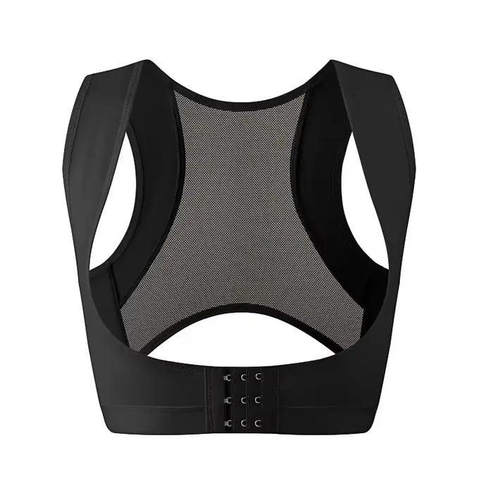 Correcteur de dos de soutien-gorge adulte, sous-vêtements froncés anti-affaissement, tissu en nylon,
