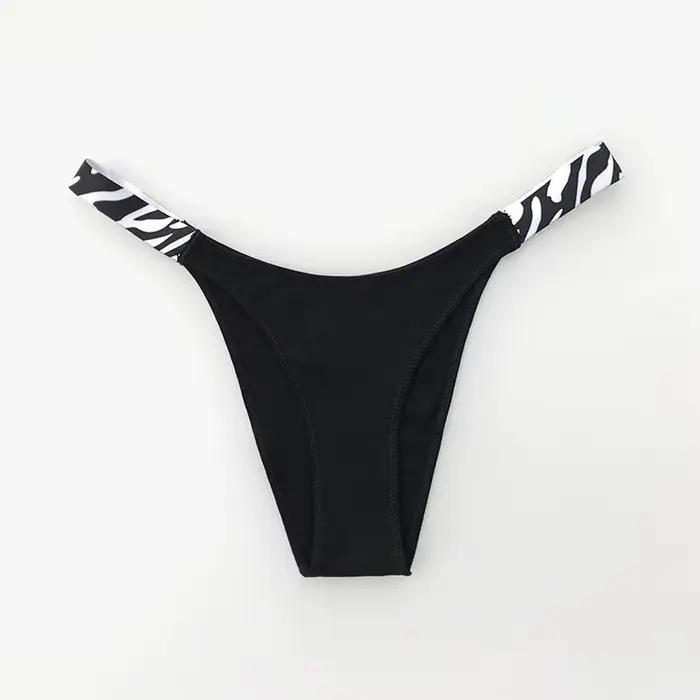 Nouvelle culotte européenne et américaine Sexy couleur unie culotte mode confort zèbre string taille