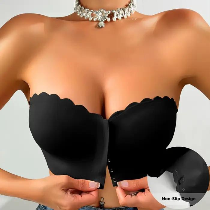 Soutien-gorge sans bretelles sans couture, fermeture frontale sans bretelles, soutien-gorge Push Up