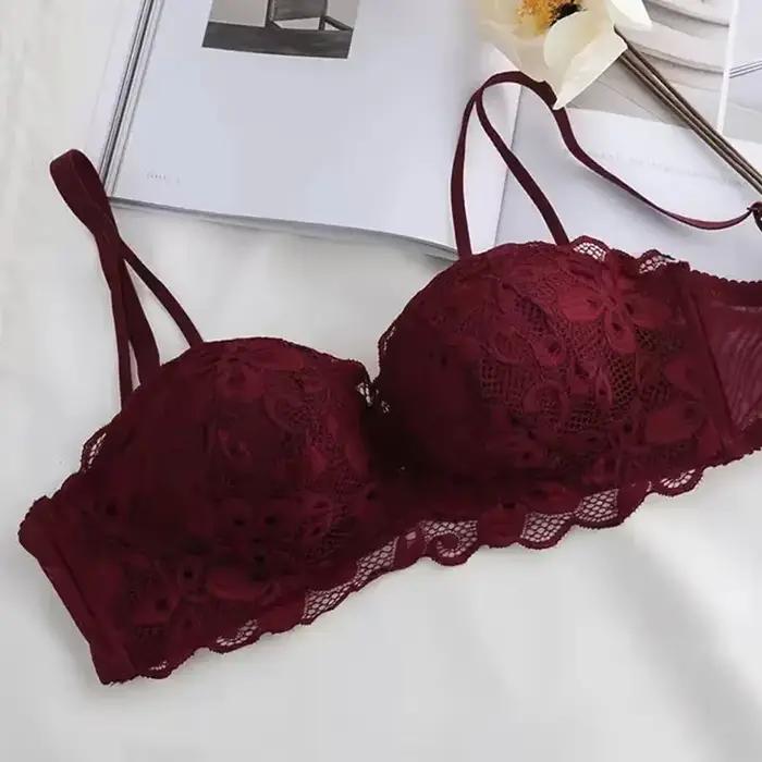 Ensemble de soutien-gorge Wirel pour jeunes femmes, petite poitrine froncée, réglable, sous-vêtement