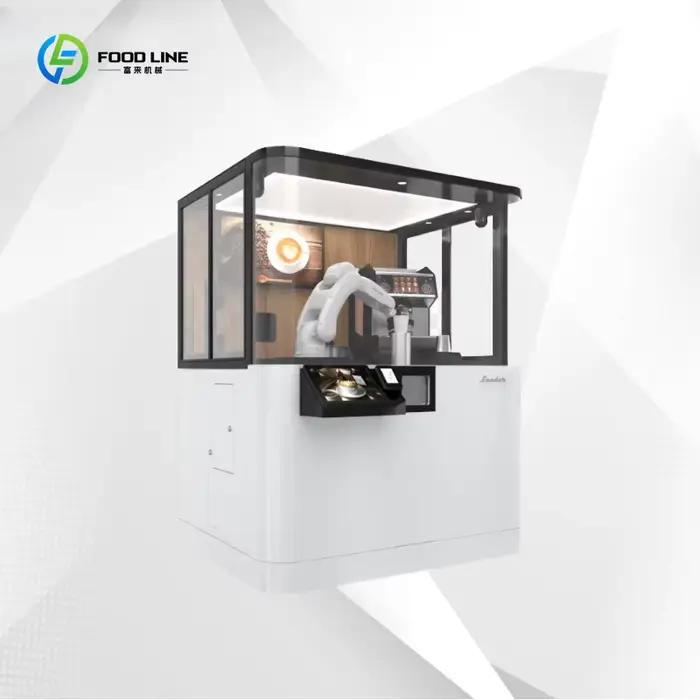 Robot barista collaboratif intelligent à 6 axes, équipement automatique PLC avec moteur stable pour