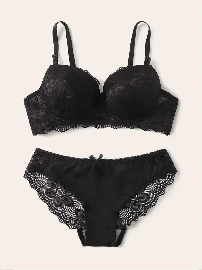 Viomisha ensemble de Lingerie Sexy dame Push Up soutiens-gorge ensemble Transparent à armatures flor