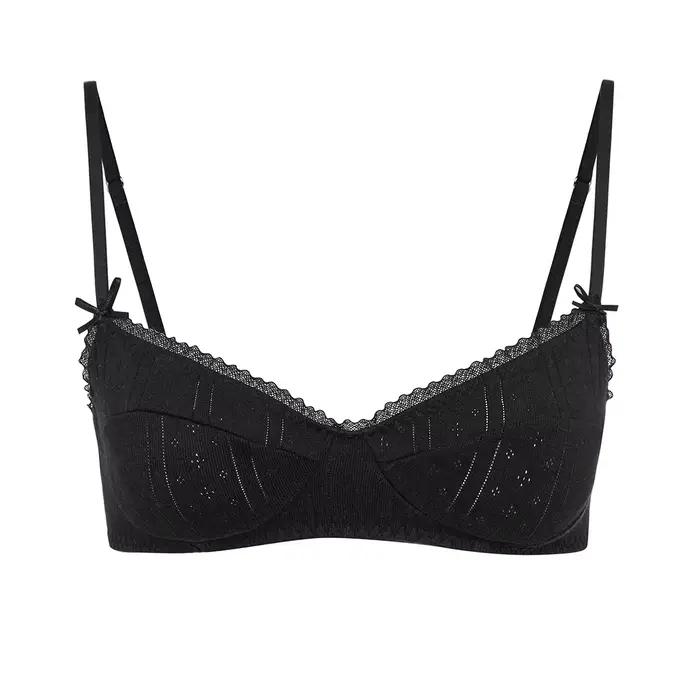 COUCOU Style Vintage soutien-gorge à bretelles soutien-gorge sans armatures garniture en dentelle mi