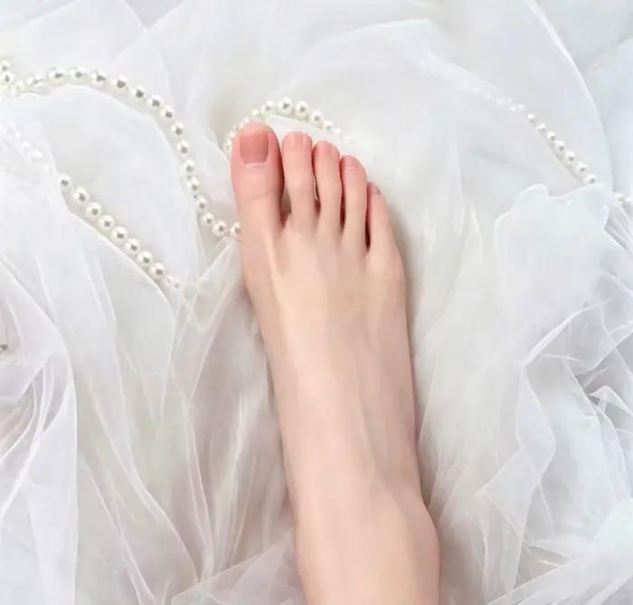 Modèle de pied en silicone complet, taille 38,5, pour présentation en direct de pieds magnifiques, m