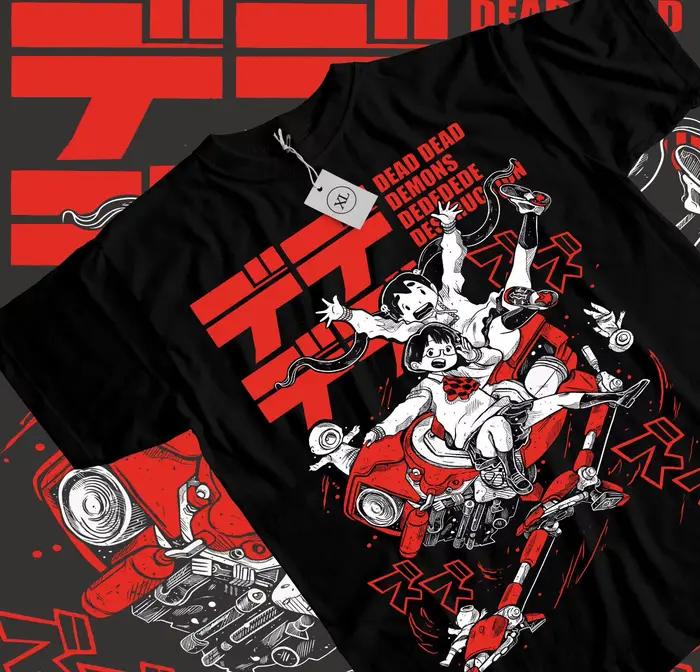 T-shirt Anime Manga Inio Asano, T-shirt Frequency Demons Dede Destruction