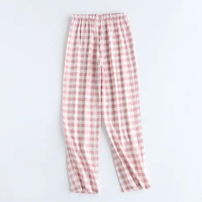 Pyjamas d'hiver pantalons de maison pour femmes pantalons élastiques en vrac chaud épaissir Fannel P