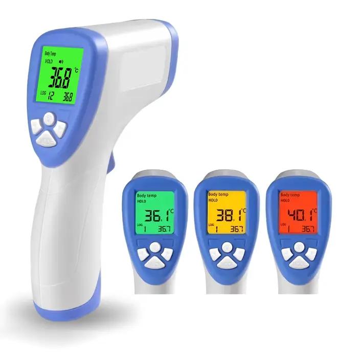Thermomètre frontal infrarouge médical sans contact ℃ / ℉ Outil de mesure rapide de la température corporelle 1S pour bébé et adulte