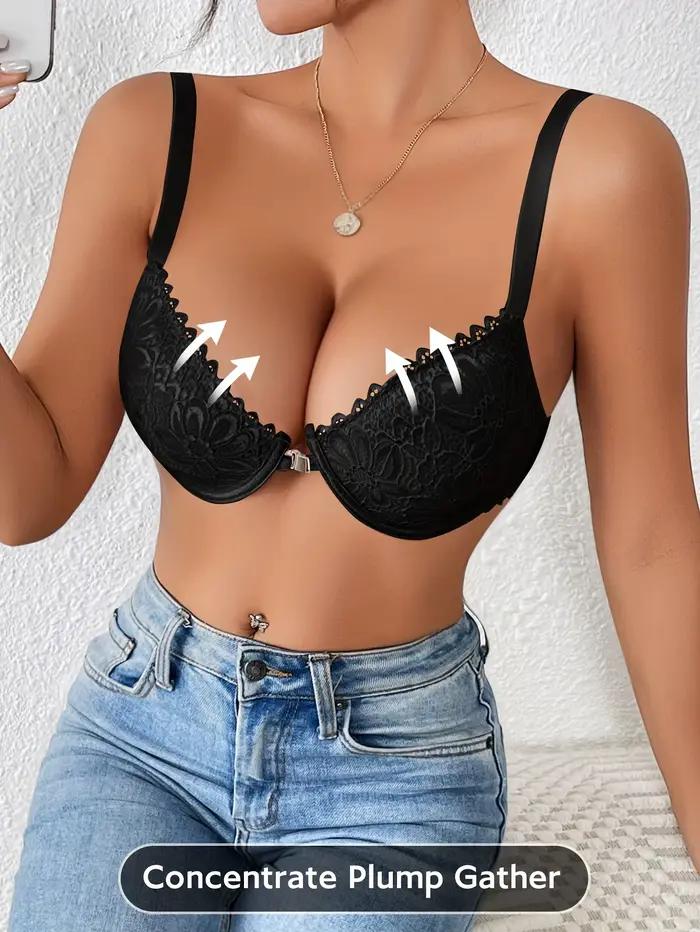 Soutien-gorge push-up en dentelle élégant pour femmes