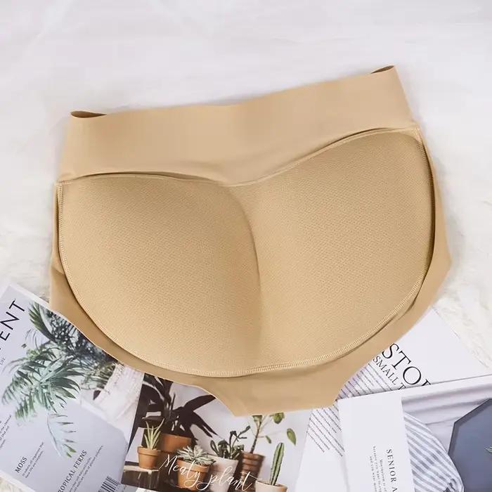 Femmes corps Shaper fesses rembourrées culotte taille moyenne hanche Pad faux bout