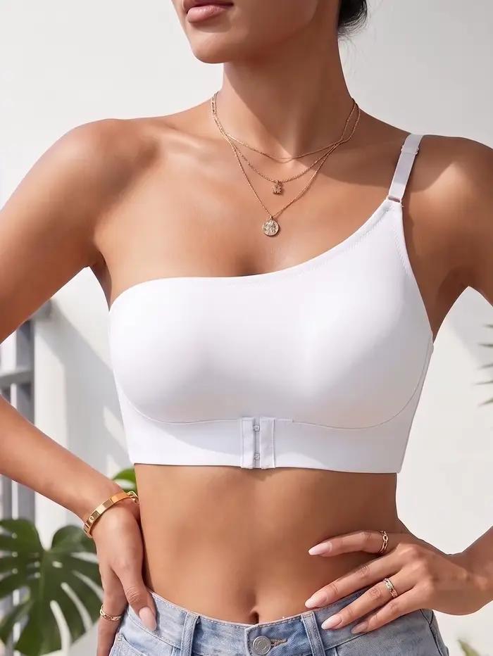 Soutien-gorge femme asymétrique sans armatures