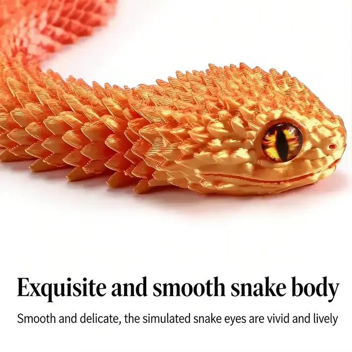 Figurine d'action œuf de serpent imprimée en 3D, jouet créatif anti-stress, figurine d'anime articulée et rotative, ornement de bureau, cadeau