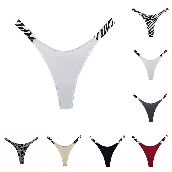 Culotte G-string brève en modal pour femmes, coupe haute, tongs en string, lingerie sexy pour toutes les occasions