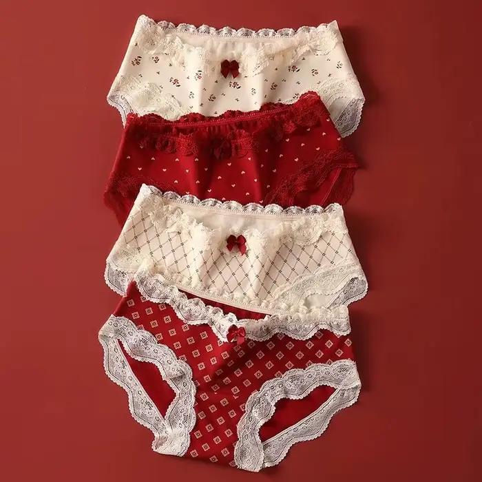 Ensemble de culottes triangulaires pour le jour de noël