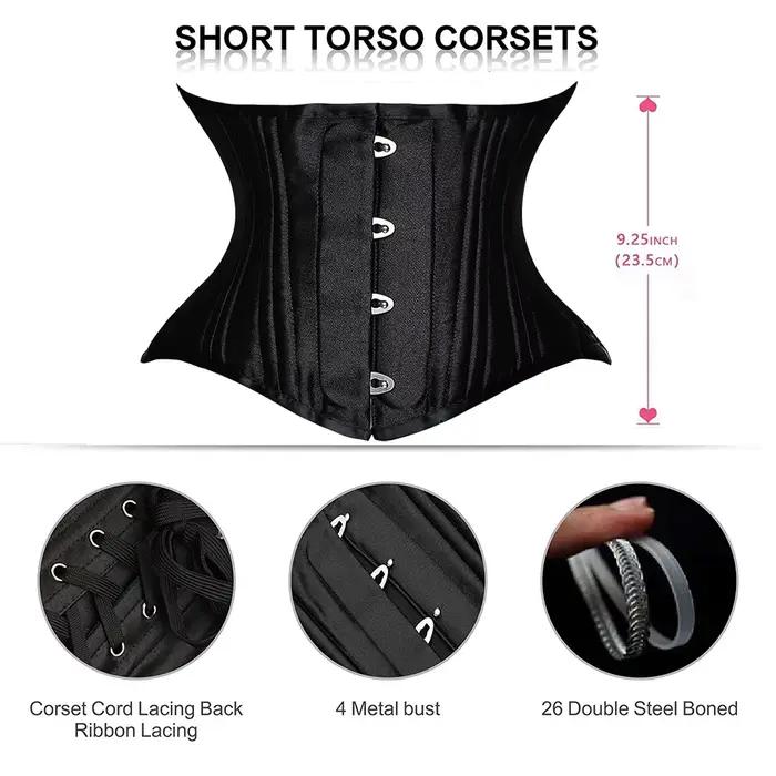 Corset gothique court pour torse