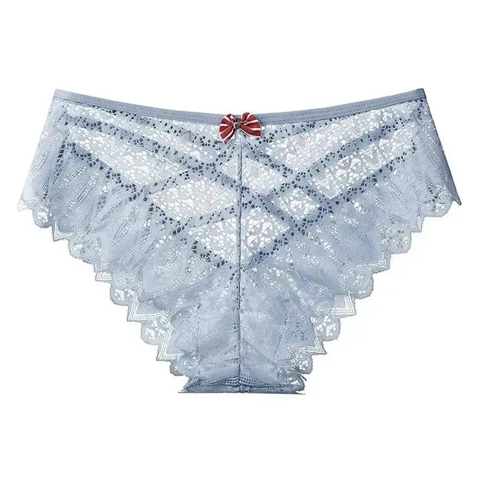 Culotte en dentelle transparente pour femmes