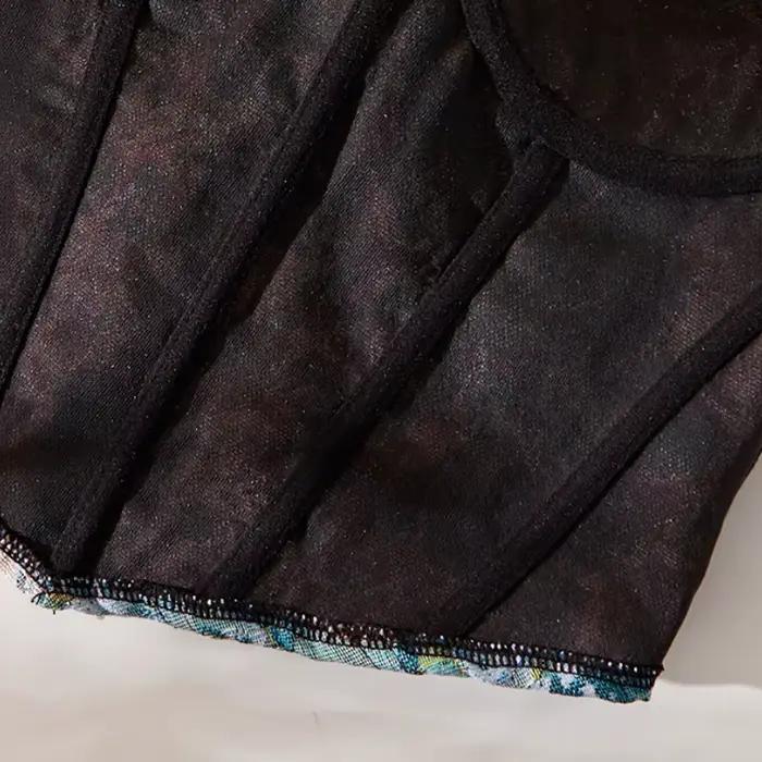 Corset à armatures multicolore pour femmes, Sexy, épaules dénudées, contrôle du ventre, haut amincissant, tailles S à XL, offre spéciale