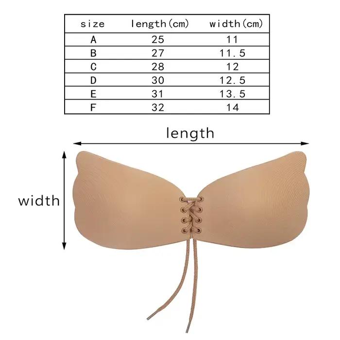 Soutien-gorge adhésif sans couture pour femme