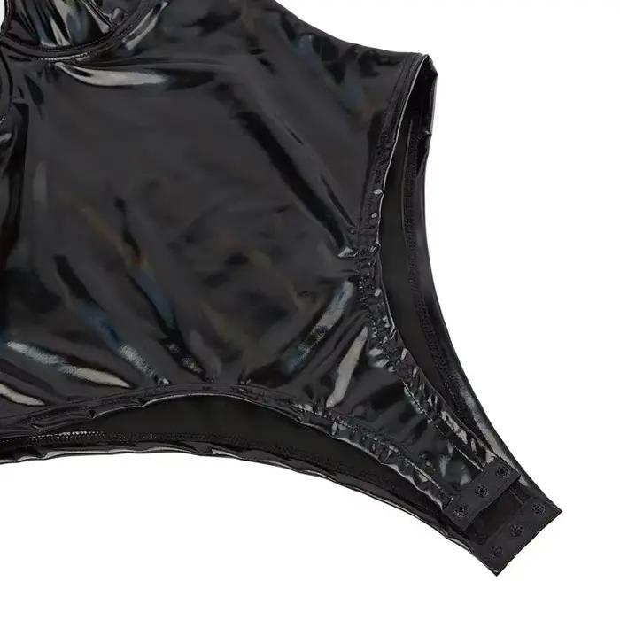 Corset gothique Punk, Bustier, soutien-gorge à armatures, Push Up, body pour femmes, extensible, solide, sous-vêtements en cuir PU, vêtements modelants