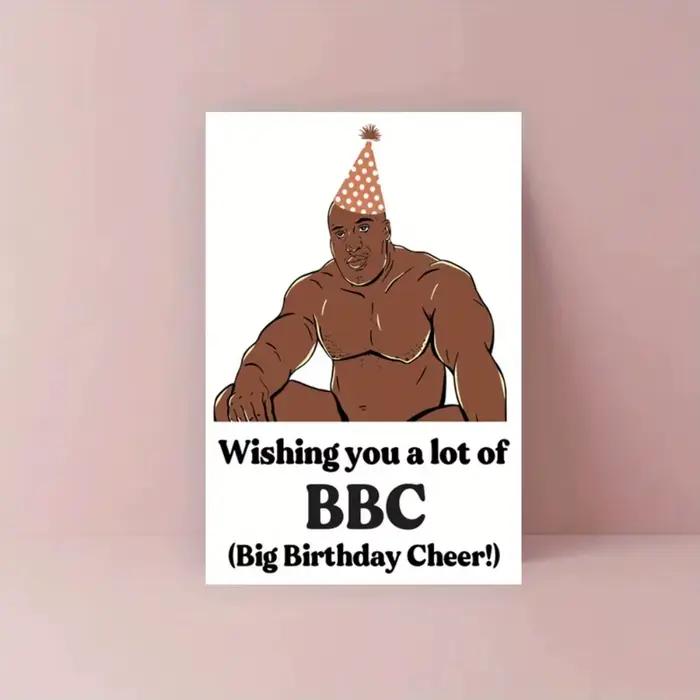 Carte d'anniversaire amusante avec motif garçon musclé, meilleur cadeau pour les frères, les amis et la famille