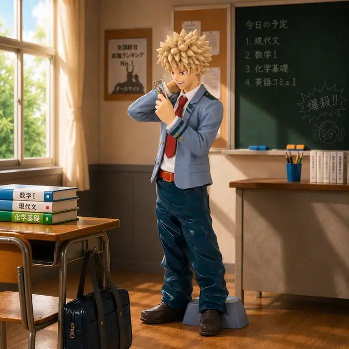 Katsuki Bakugo, Mon Héro, Figurine d'Anime, Marchandises d'Anime, Cadeau d'Anime pour l'Anniversaire des Amis, Statue de Personnage d'Anime, Ornement de Bureau, Ornement de Bureau PC, Figurine de Coll