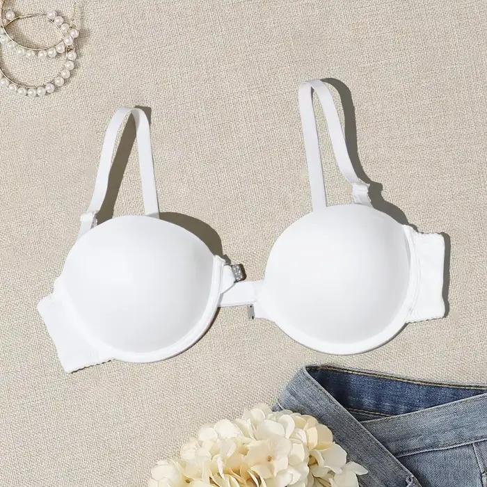 BEAUWEAR fermeture avant Demi soutien-gorge pour femme plaine Invisible T-shirt