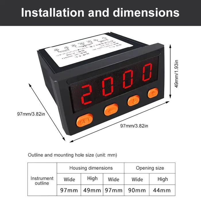 Ampèremètre de commutateur d'affichage numérique intelligent intégré par AC110-220V A31 intégré avec l'alarme supérieure et inférieure de limite