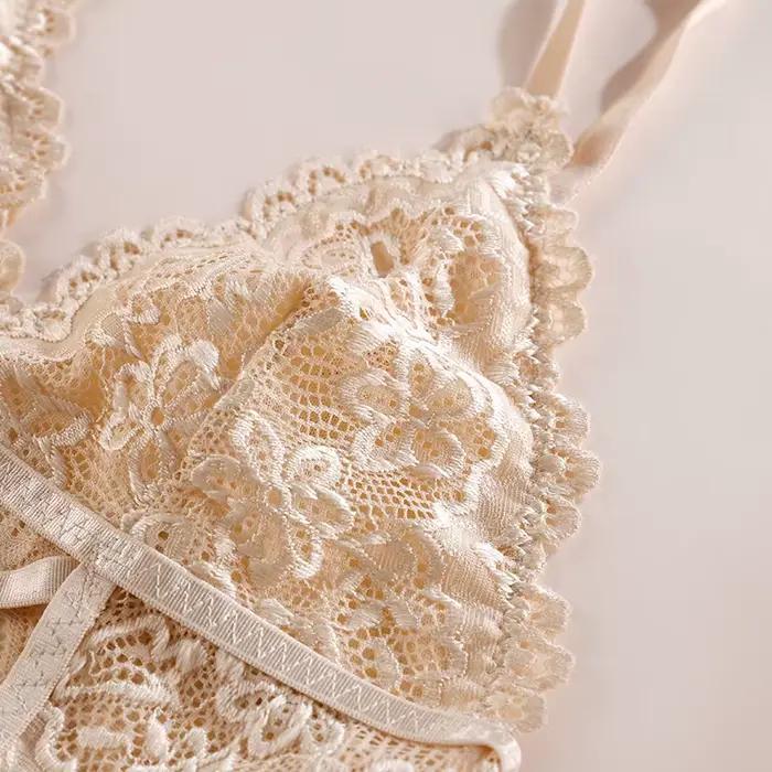 Soutien-gorge en dentelle transparent pour femmes