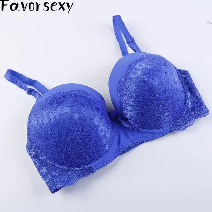 Soutien-gorge Push Up en dentelle brodée pour femme