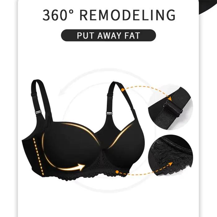 Lingerie grande taille pour gros bustes minimisant Anti-affaissement rassemblement respirant à armatures