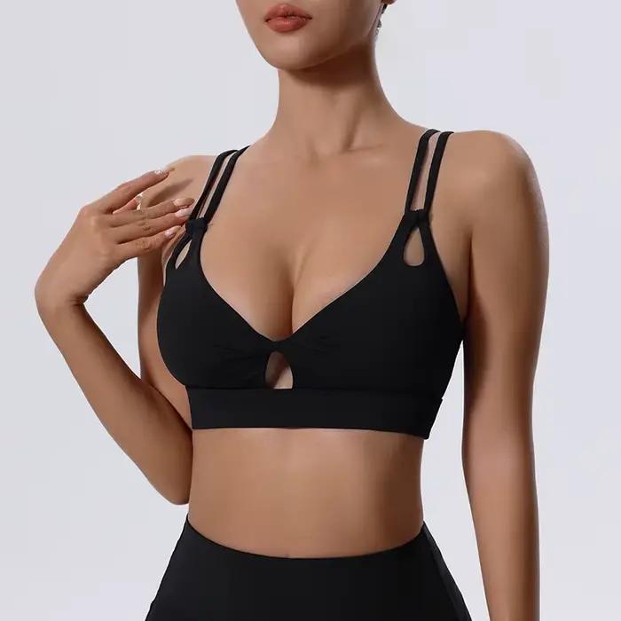 Soutien-gorge de sport avec poitrine latérale pour femme