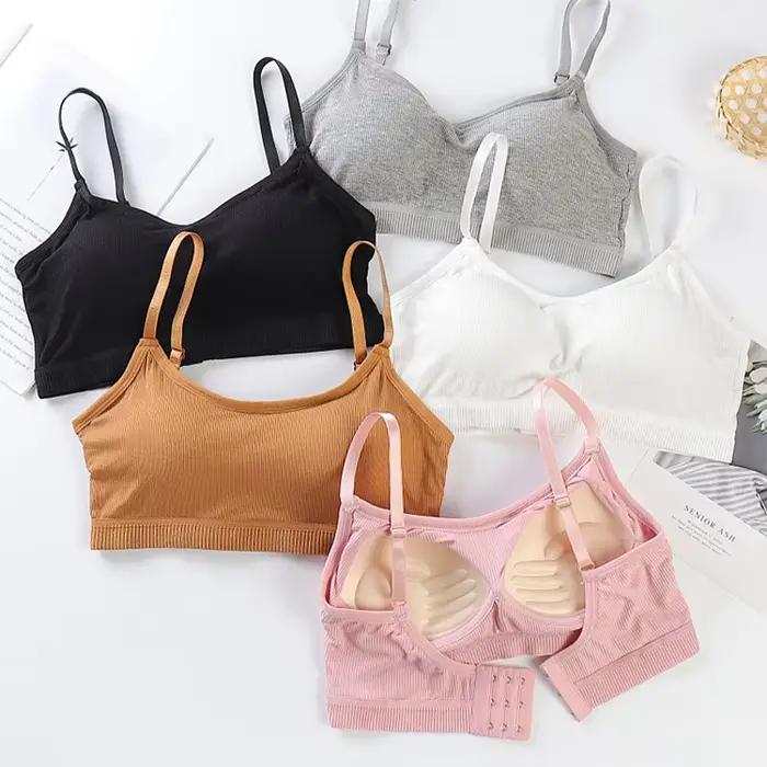 Soutien-Gorge Rembourré Push Up Enveloppé en Coton