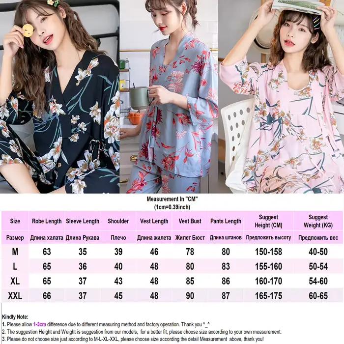 Ensemble de robe d'impression de fleurs Femmes Pyjamas Ensembles Vêtements De Nuit Sexy Lingeries Imprimé Floral