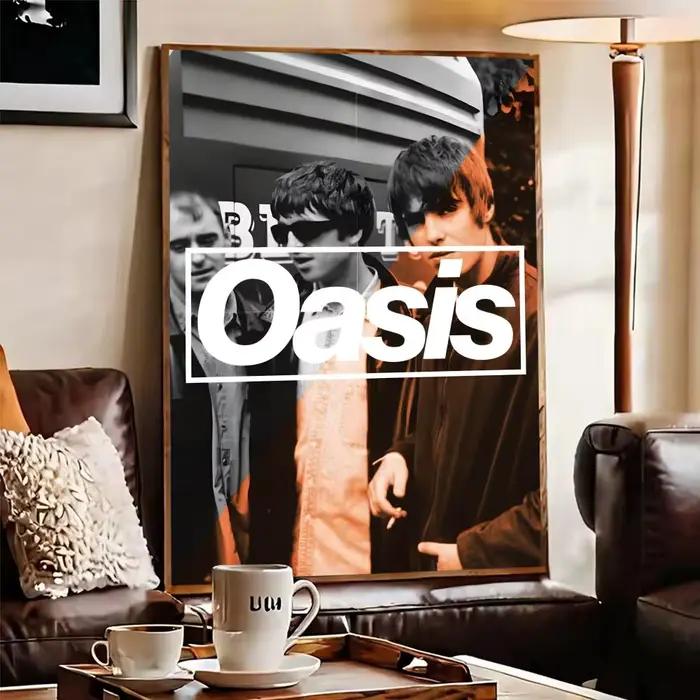 Autocollants d'affiche de bande o-oasis, peinture murale, décor auto-adhésif pour chambre à coucher, salon, maison, sparadrap muraux HD, cadeau