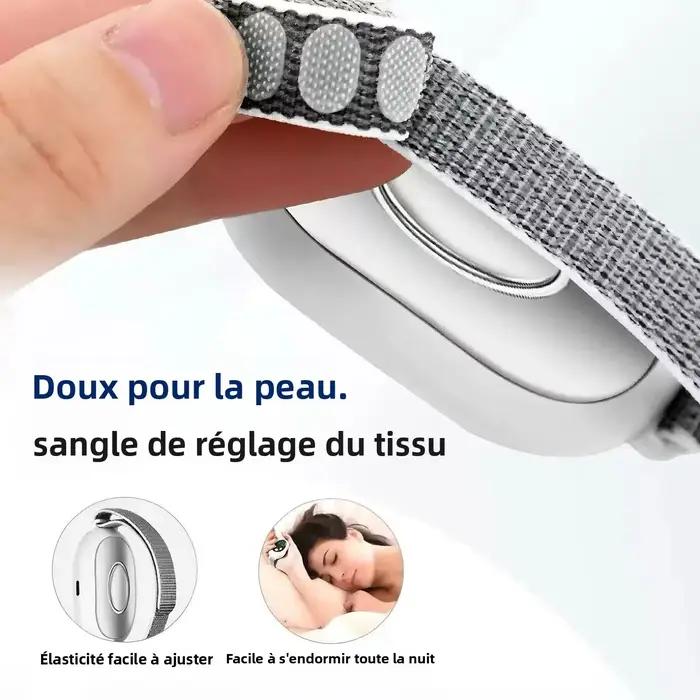 Appareil d'aide au sommeil EMS avec cordon, stimulateur à impulsions micro-courantes portable, pour un endormissement rapide, soulagement de l'insomnie et de l'anxiété, outil de relaxation