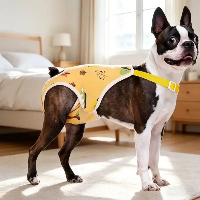 Couche lavable pour chien, facile à réutilisable, confortable avec sangles réglables, antidérapante, 87HA