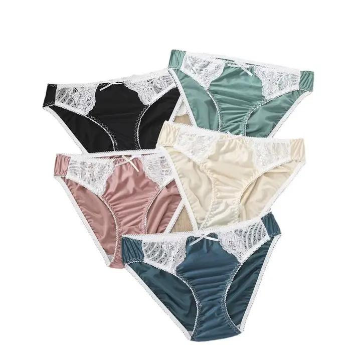 Culotte française femmes Lingerie Sexy dentelle taille basse slips dames creux sous-vêtements Femme caleçon Ropa intérieur Femenina