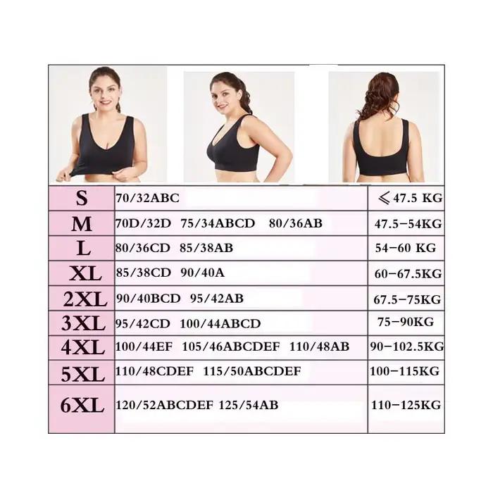 Queenral grande taille soutiens-gorge pour femmes sans couture soutien-gorge avec coussinets
