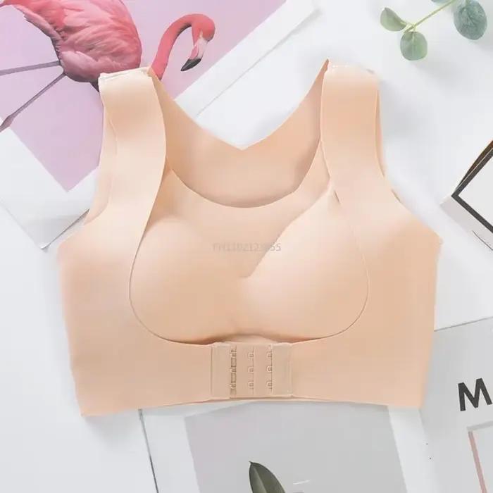 Soutien-gorge push-up antichoc MOONBIFFY pour femmes, soutien-gorger sans coutures, tasse 3/4, fermeture avant, confort et maintien premium pour toutes les occasions
