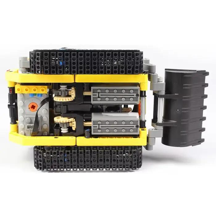 Briques techniques MOC13349 RC, chargeur sur chenilles, voiture, camion, blocs de construction, cadeaux d'anniversaire pour garçons, jouets télécommandés pour enfants, 470 pièces
