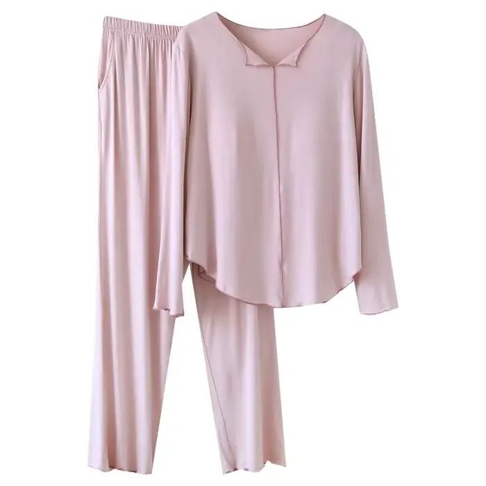 Ensemble pyjama d'allaitement de maternité pour femmes
