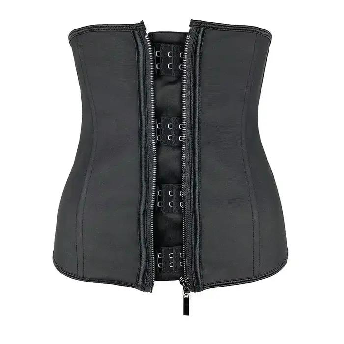 Corsets en Latex avec Fermeture Éclair en Acier pour Femme, Ceinture Amincissante, Grande Taille, XXS - 6XL