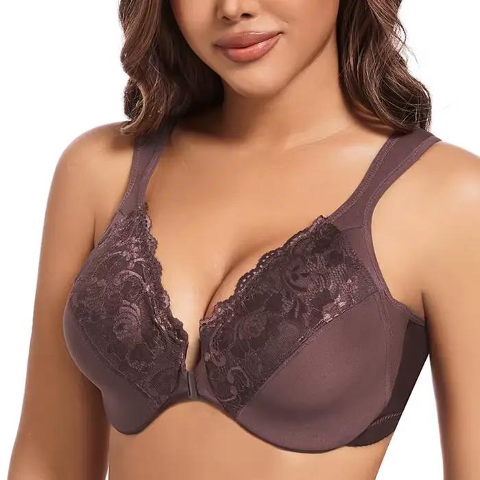 Soutien-gorge minimiseur à fermeture avant pour femme