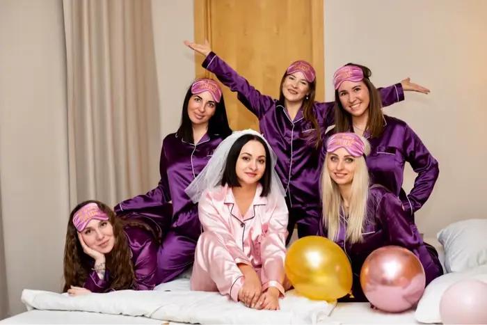 Femmes soie Satin Pyjamas ensemble vêtements de nuit Pijama