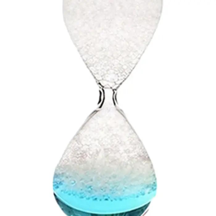 Sablier à bulles chantant pour enfants, artisanat fait à la main, liquide en verre, minuterie de mouvement, durable, cadeaux d'anniversaire, amis